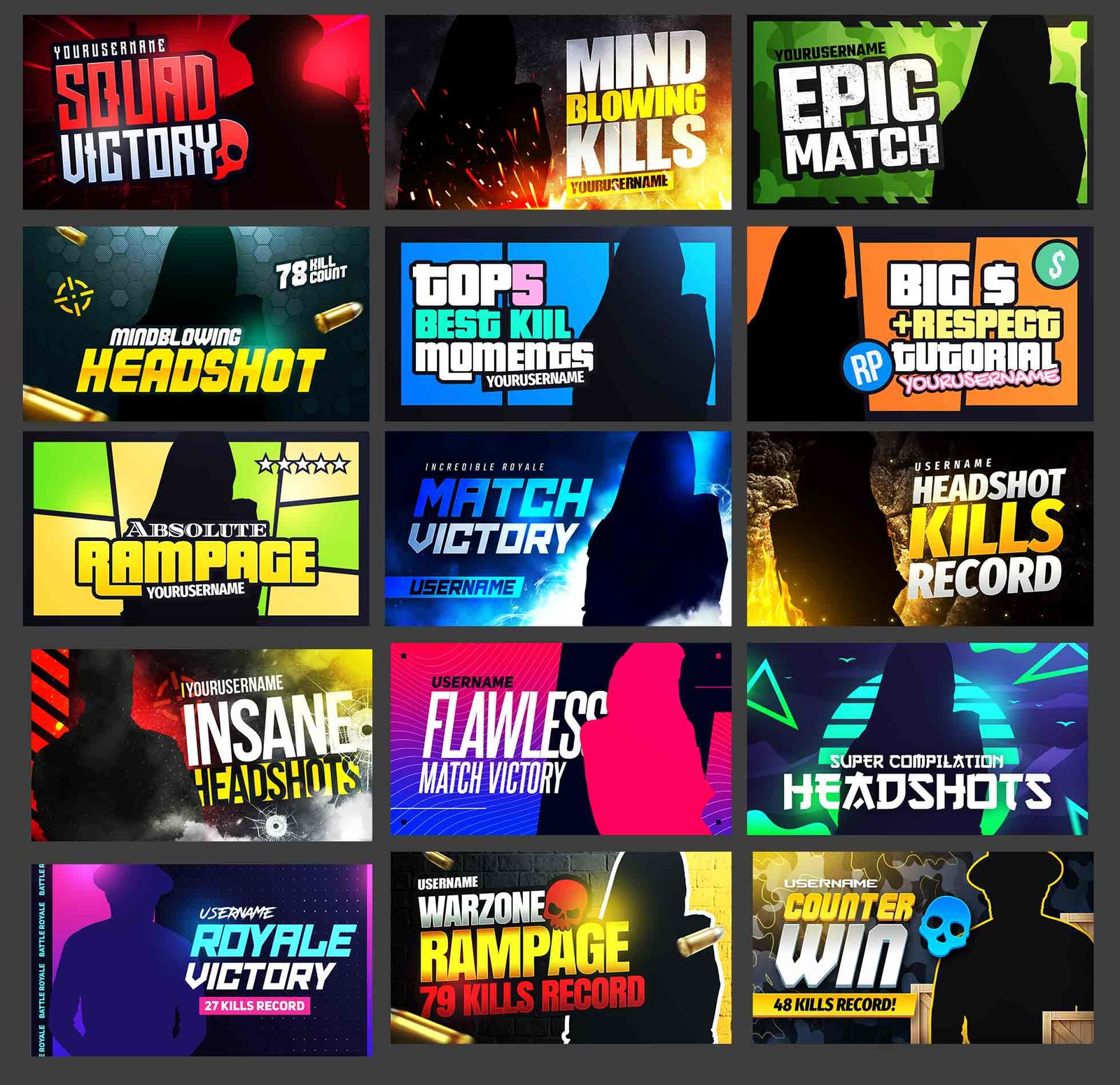 Free-15-Best-Gaming-YouTube-Thumbnail-For-PUBG-GTA-Other-Psd-Pack-2021-Templates-1